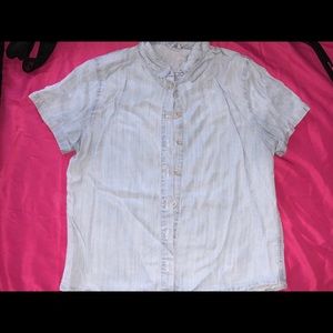 Denim Button Down Top 